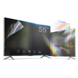 ZUONYUT Anti Glare Film for TV 55 Inch,55 TV Glare Stopper,Anti Glare and Blue Light Filter,Reflection Reduction Relieve and Glare (55" H 682)