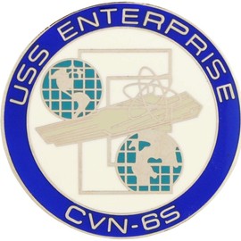 United States Navy USN USS Enterprise CVN-65 Ship 1" Lapel Pin