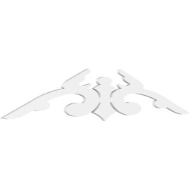 Ekena Millwork GPP072X015X100MIL Milton Architectural Grade PVC Gable Pediments, 72"W x 15"H x 1"P (5/12) Pitch