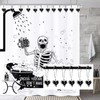 Halloween Shower Curtain Hooks, 12Pcs Heart Cross Decorative Shower Rings