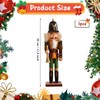 Falafoty Wooden Nutcracker Christmas Nutcracker Figure 30 cm Soldier Nutcracker