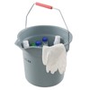 Doryh 14 Quart Round Water Bucket with Grip Handle, 4