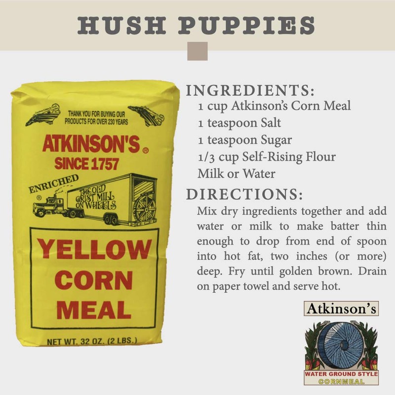 Atkinson's Yellow Cornmeal (2) 2lb Bags