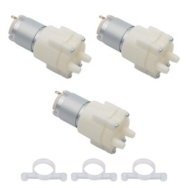 Miniature Self Priming Pump, 365 DC Pumping Motor 12V Micro Self-Suction Pump Miniature Diaphragm Pump, Pack of 3