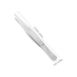 Baluue Precision Stainless Steel Eyebrow Tweezers Slanted Tip Facial Hair Remover Tool for Men and Women for Eyebrow Shaping Eyelash Extensions Durable Versatile Grooming Accessory