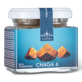 VisioFoods - Chaga 6 - Dual Extracted Chaga Mushroom Extract Powder 70 g - From Lapland