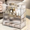 PLINJOY Makeup Storage Organizer Box Large Cosmetic Display Cases Dustproof