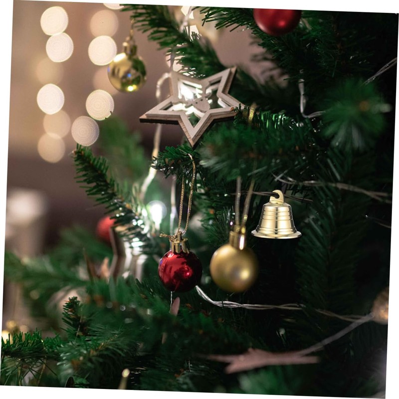 Ipetboom 1Pc Golden Brass Jingle Bell Christmas Party Decoration Craft