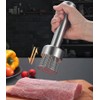 Wilsonzin Stainless Steel Meat Tenderiser with Sharp Needle, Steaker, Meat