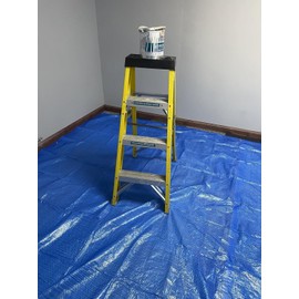 Tarpaulin 5m x 8m Blue Waterproof Builders tarp Garden Dry Cover Camping Ground Sheet Dust Cover