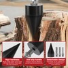 APIOLO Wood Splitter Drill Bit-3 Drilling Handles, Log Splitter Drill