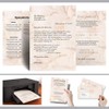 Letter Paper Marble & Structure Marble Terracotta DIN A5 Format