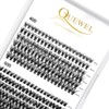 QUEWEL Lash Clusters 240Pcs Individual Lashes 40D+50D D Curl 8-14mm