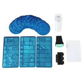 Mavis Laven Professional Flower Forest Placas de imagen Nail Art Stamping Stamper Scraper Sets Tools