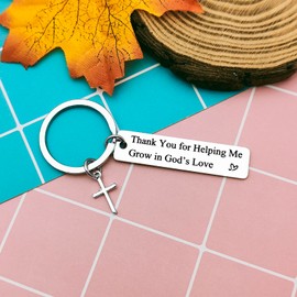 Teacher Appreciation Gift Sunday School Teacher Gift Religious Teacher Keyring Bible Teacher Gift Keyring Gift for Mentor Nanny Gift Preschool Teacher Babysitter Gift Christian Gift for Teachers