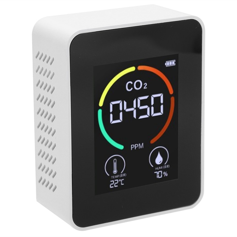 CO2 Detector Carbon Dioxide Gas Concentration Meter Temperature Humidity Measuring