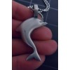 Necklace DOLPHIN Pendant Stainless Ball Chain New Bottlenose Pewter Charm