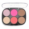 Paleta De Rostro Bissu Iluminador Rubor Bronceador Contorno