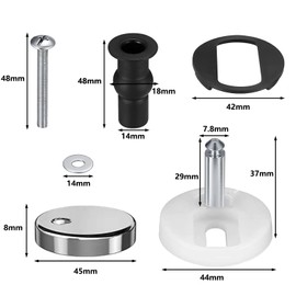 2 Pcs Toilet Seat Fittings Toilet Seat Hinges,Toilet Seat Screws Quick Release Toilet Seat Fixings,Toilet Seat Fixings Toilet Seat Fixing Kit Used For Fixing Toilet Seats