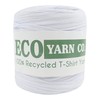 White Recycled Cotton Jersey T-Shirt Yarn, 120m (700g)