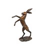 Hot Cast Solid Bronze Single Boxing Hare
