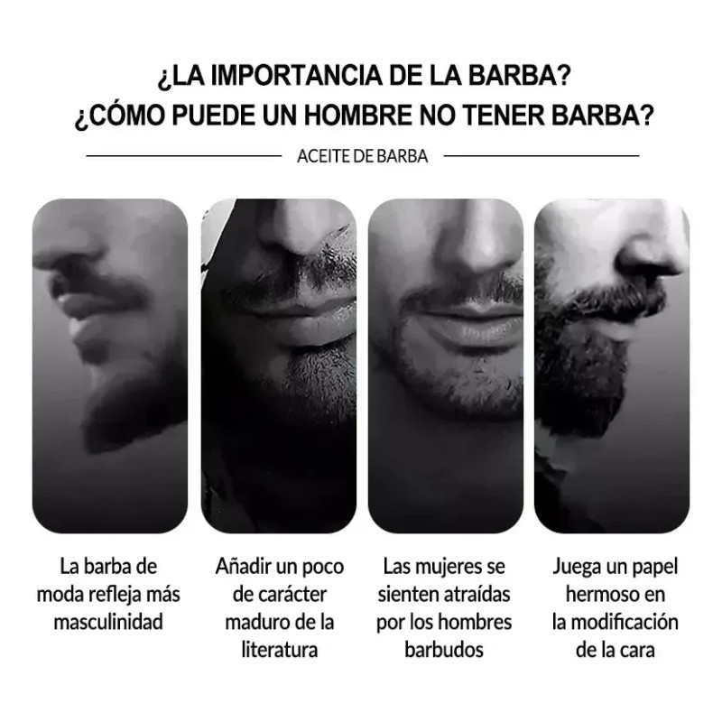 NOT MINOX - Balsamo Para Crecimiento De Barba Media O