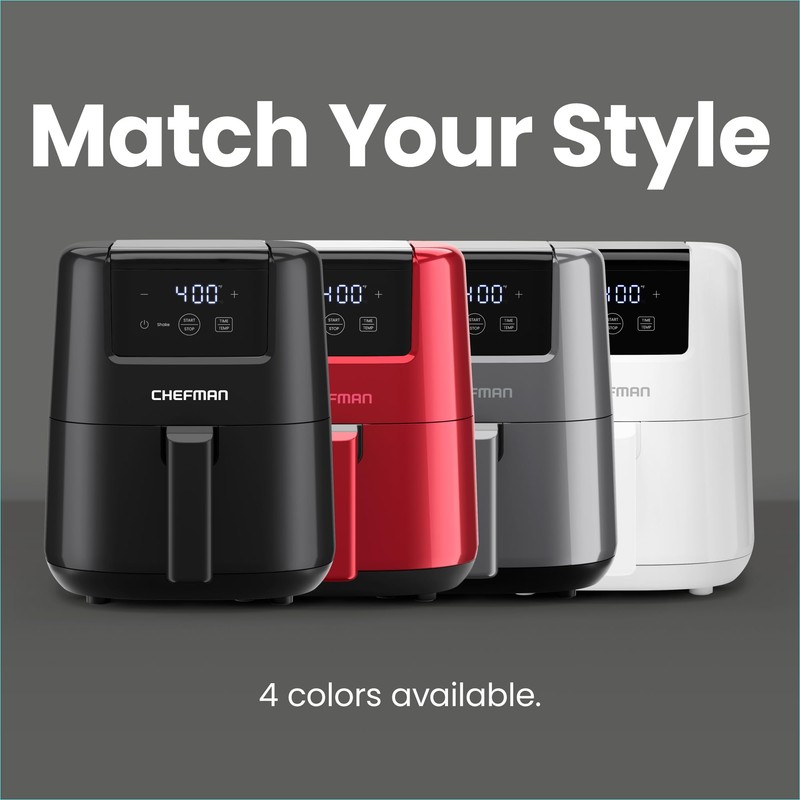 CHEFMAN 2 Qt Mini Air Fryer – Digital Space-Saving Compact