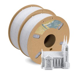 DURAMIC 3D PLA+ Filament 1.75mm 2Kg Marble, PLA Plus 3D Printer Filament 2 Pack 1kg Spool(2.2lbs) PLA Pro Tougher and Stronger, Dimensional Accuracy Probability +/- 0.02mm