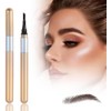 Paquete de 2 Lápices de Cejas Microblading Nuevos 2026, Impermeables,