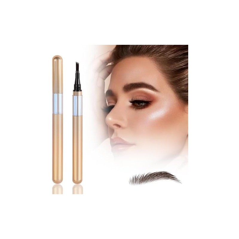 Paquete de 2 Lápices de Cejas Microblading Nuevos 2026, Impermeables,