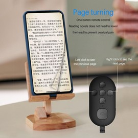 Remote Control, Shutter Remote Control with Lanyard, for Most Smartphones and Tablets, 10M Distance for Selfie Videos Live, for Short Video APP, Camera and Novel APP (Black)