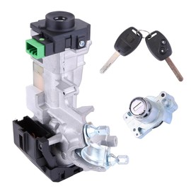Ignition Switch Cylinder Door Lock W/2 Keys Compatible for Honda Pilot Accord Civic Fit Odyssey 2005-2011 2009-2015 Ignition Switch Lock Cylinder Assembly Set Replace 06351-SZA-A0172185-SZA-A01
