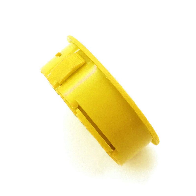 WINGONEER 2PCS Mini Digital LCD Thermometer Hygrometer Thermometer Hygrometer Round-Yellow