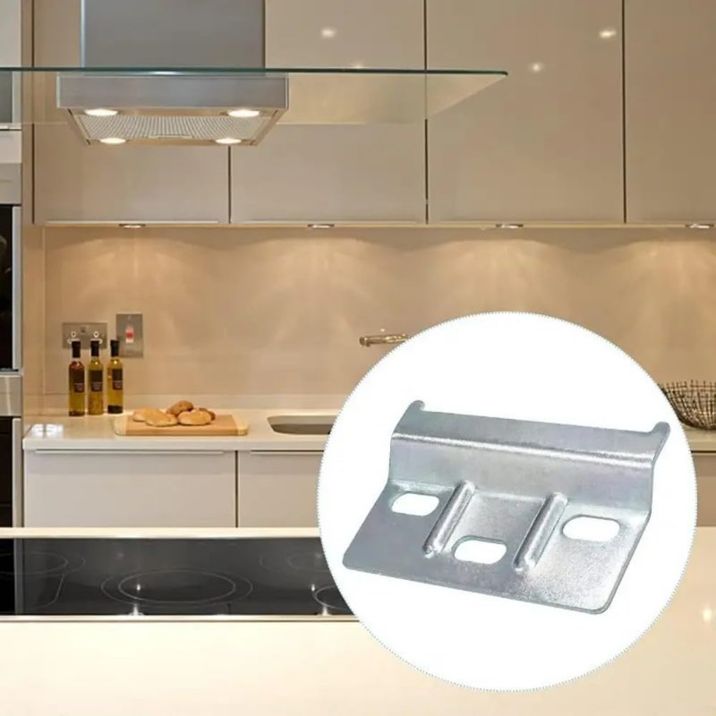 Pack of 8 Metal Support Plates, Cabinet Hanging Rail, Wardrobe