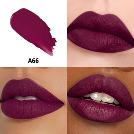 HANLADY Cranberry Lipstick Long Lasting Lipsticks for Women Pigmented Smudgeproof Transferproof Vegan Cruelty Free Dark Purple Lip Makeup, A66 Jazzberry