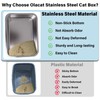 Stainless Steel Litter Box XL, 23.6" X 15.7" X 6"