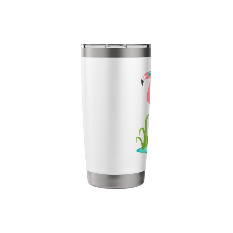 Don't Make Me Put My Foot Down Pink Flamingo Stainless