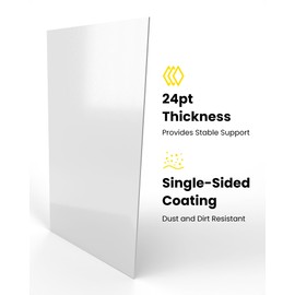 HYARUAT Silver Comic Book Boards – 100 Pack, Acid-Free White Cardboard, 24pt, Precision Cut for Silver Age Comic Bags, Ideal for Storage & Archival