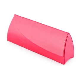 テーシーケース メガネケース おしゃれ ハード ケース マグネット式 スチール ポリウレタン ピンク 三角 HY-8060-16