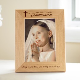 Lifetime Creations First Communion Picture Frame: First Holy Communion Frame, First Communion Gifts for Girls or Boys, Primera Comunion (Holds 5x7 Inch Portrait Photo)