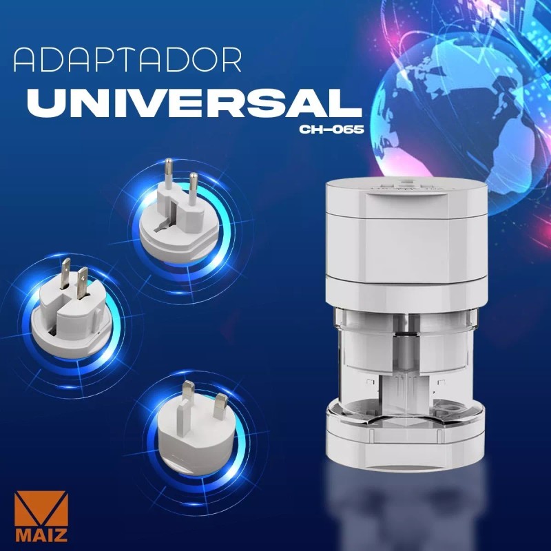Maíz Adaptador Convertidor Clavija Corriente Universal Viaje