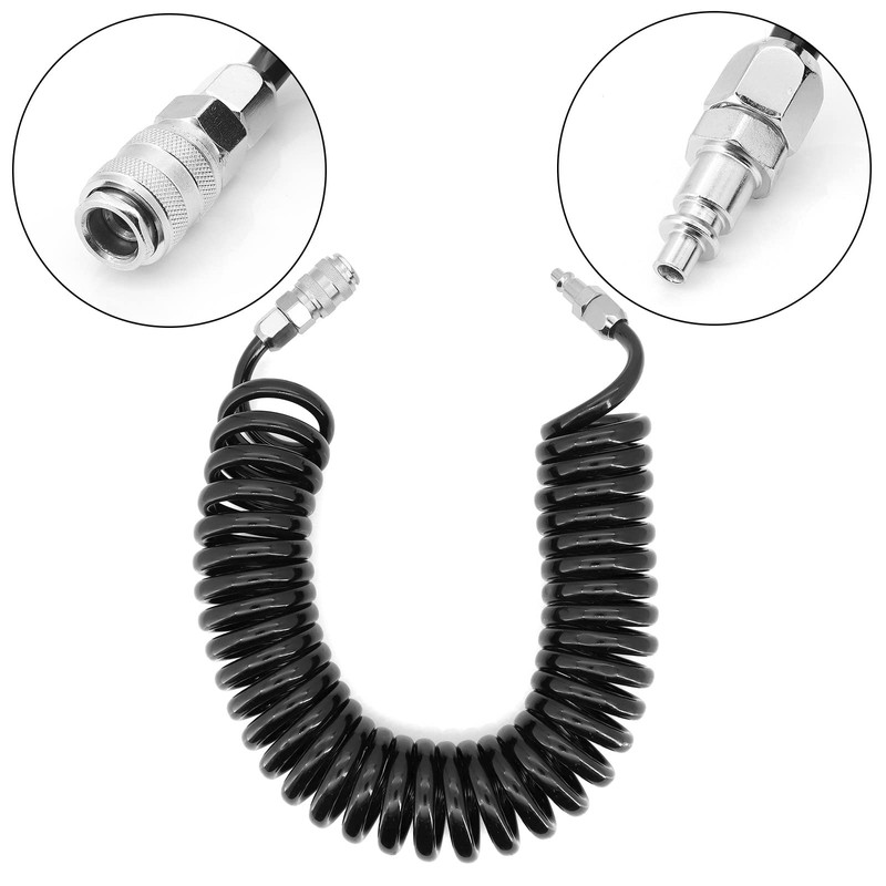 Yuhtech Black Air Duster Blow Gun Kit with 5M Recoil