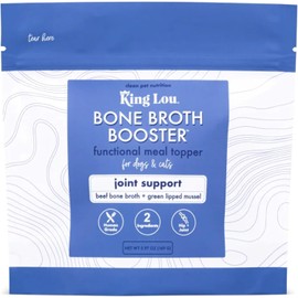 King Lou Pets - Bone Broth Booster Joint Support - Beef Broth Topper - Beef Bone Broth and Green Lipped Mussel - Bone Broth for Dogs and Cats - Cat and Dog Bone Broth for Healthy Skin and Joints