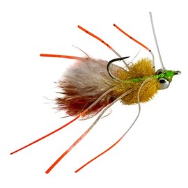 Cathy's Fleeing Crab Fly | Mustad Duratin Hooks | Choose Hook #4 or #6 (4ct - Assortment)