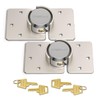 SANATO Hidden Shackle Padlocks Keyed Alike Padlocks, Solid Steel Trailer
