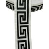 Drapery trim 3.5" wide, geometrical pattern. Contemprorary (#41 Greek Black