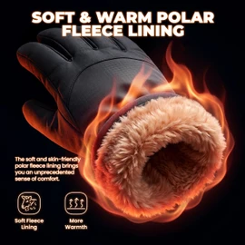 rivmount Winter Waterproof Ski Snow Warm Gloves for Women Men, Windproof Cold Weather Thermal with Touchscreen Fingers, for Running Driving Cycling Hiking Biking Outdoor Sports Daily Work
