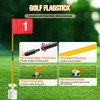 GODCTSUP Golf Flagstick with Hole Cup Set, 3 Feet Portable
