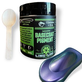 LiME LiNE Base Coat Maker Pigment Powder, Automotive Grade, Basecoat (Chameleon Purple/Red/Green)