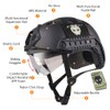 ATAIRSOFT PJ Type Tactical Multifunctional Fast Helmet with Visor Goggles